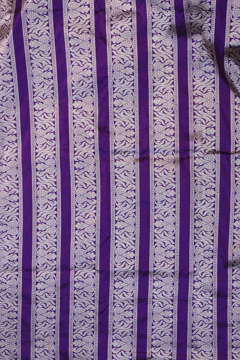 Opulent Purple Banarasi Pure Katan Silk Lehenga Set - Luxurion World