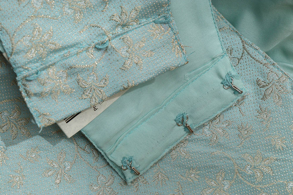 Blue Banarasi Silk Padded Blouse - Luxurion World