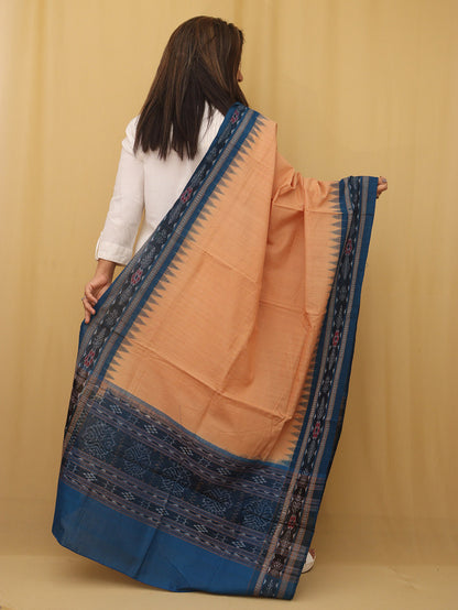 Stylish Pastel Handloom Sambalpuri Ikat Cotton Dupatta - Perfect for Any Occasion! - Luxurion World