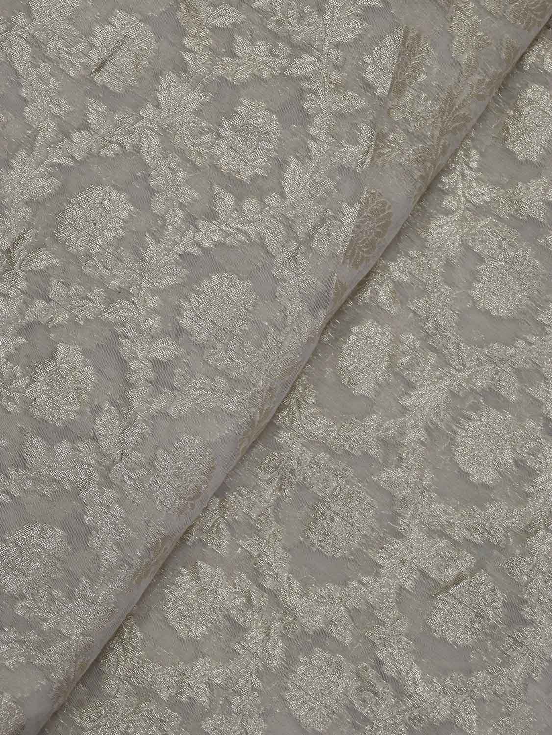 Dyeable Banarasi Chanderi Silk Fabric - 1 Mtr: Create Your Own Unique Style! - Luxurion World