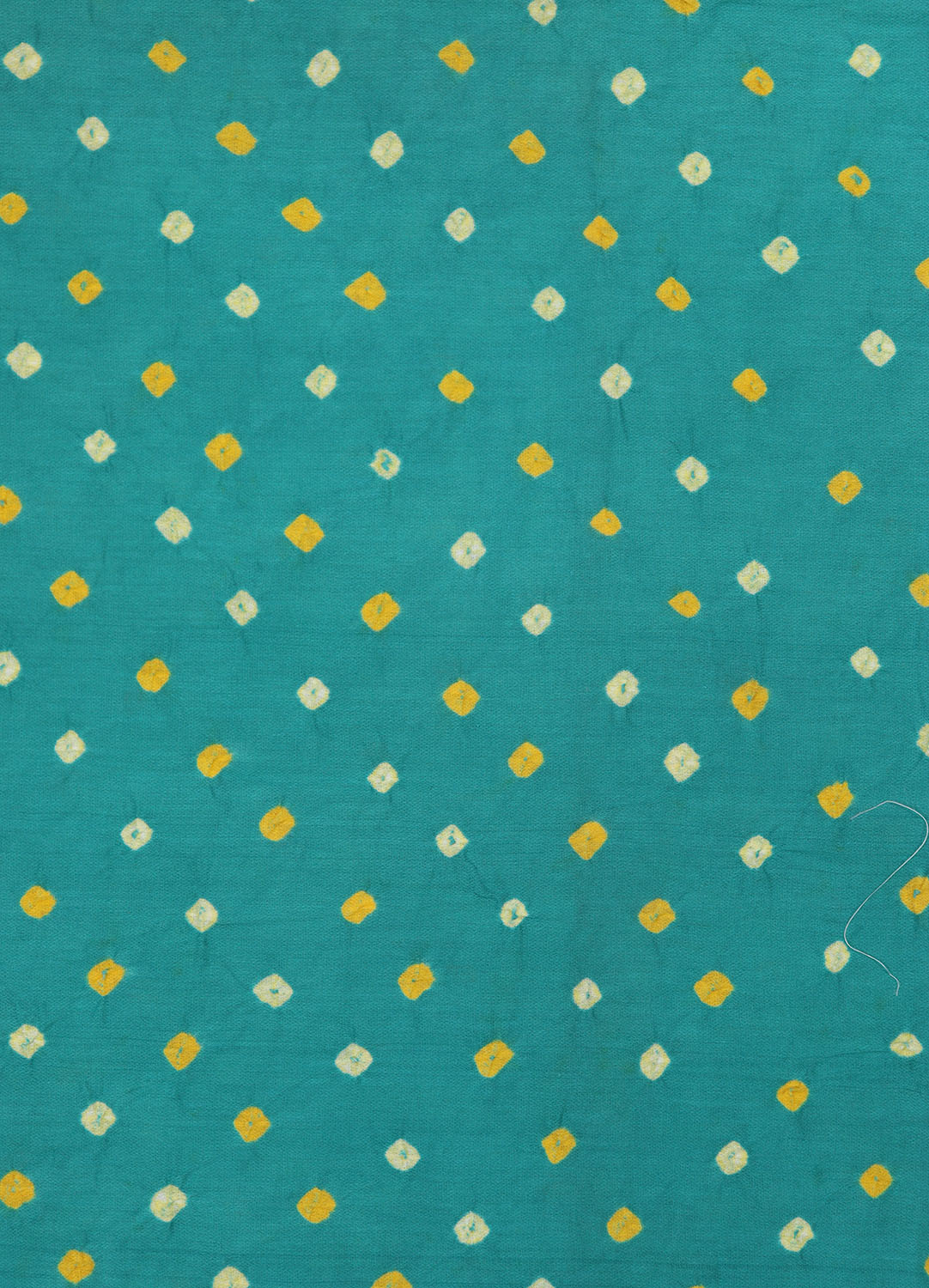 Stunning Blue Bandhani Cotton Silk Fabric - 1.4 Mtr Length - Luxurion World