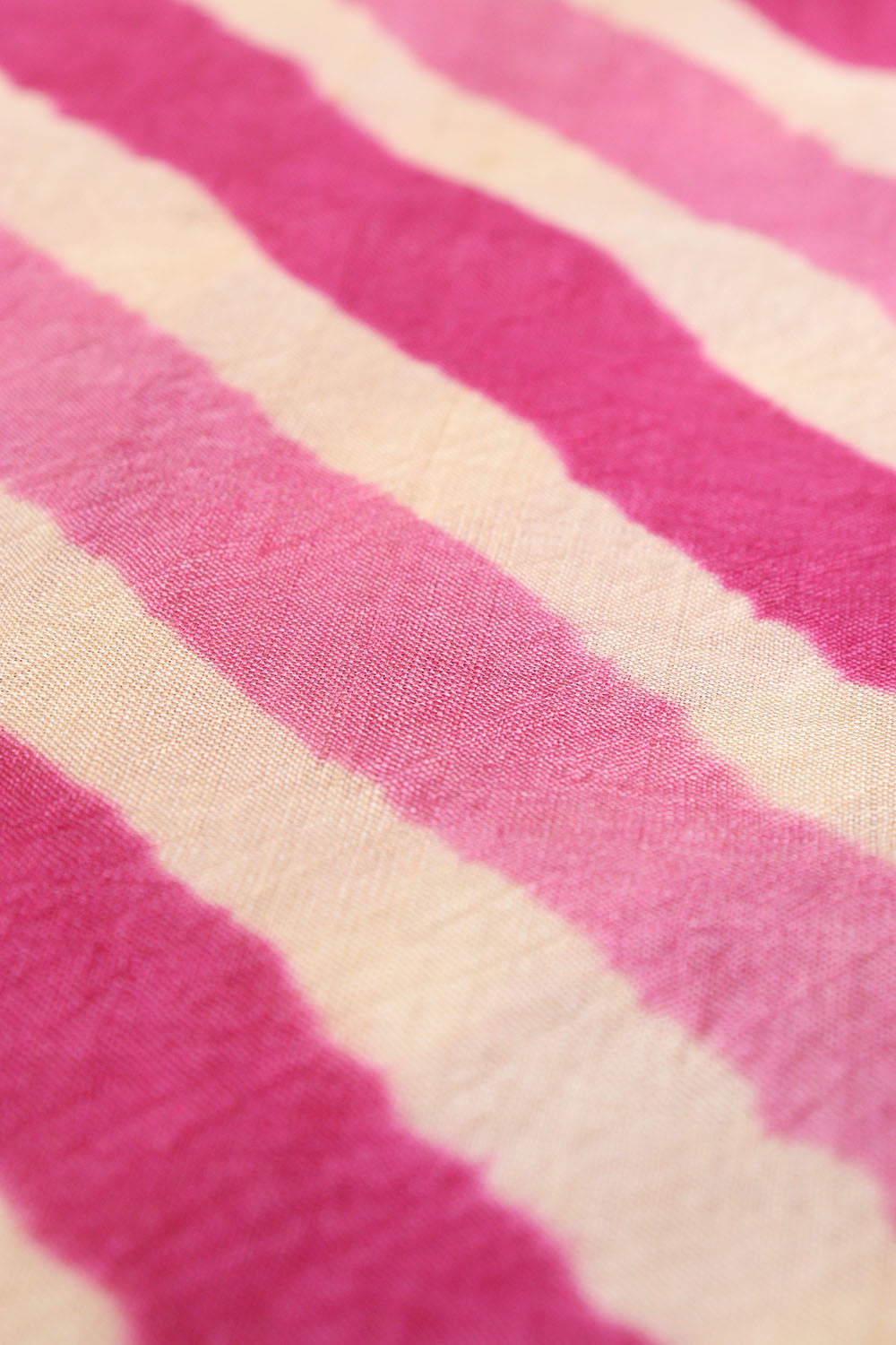 Multicolor Leheriya Tie And Dye Pure Tussar Silk Fabric ( 1 Mtr ) - Luxurion World