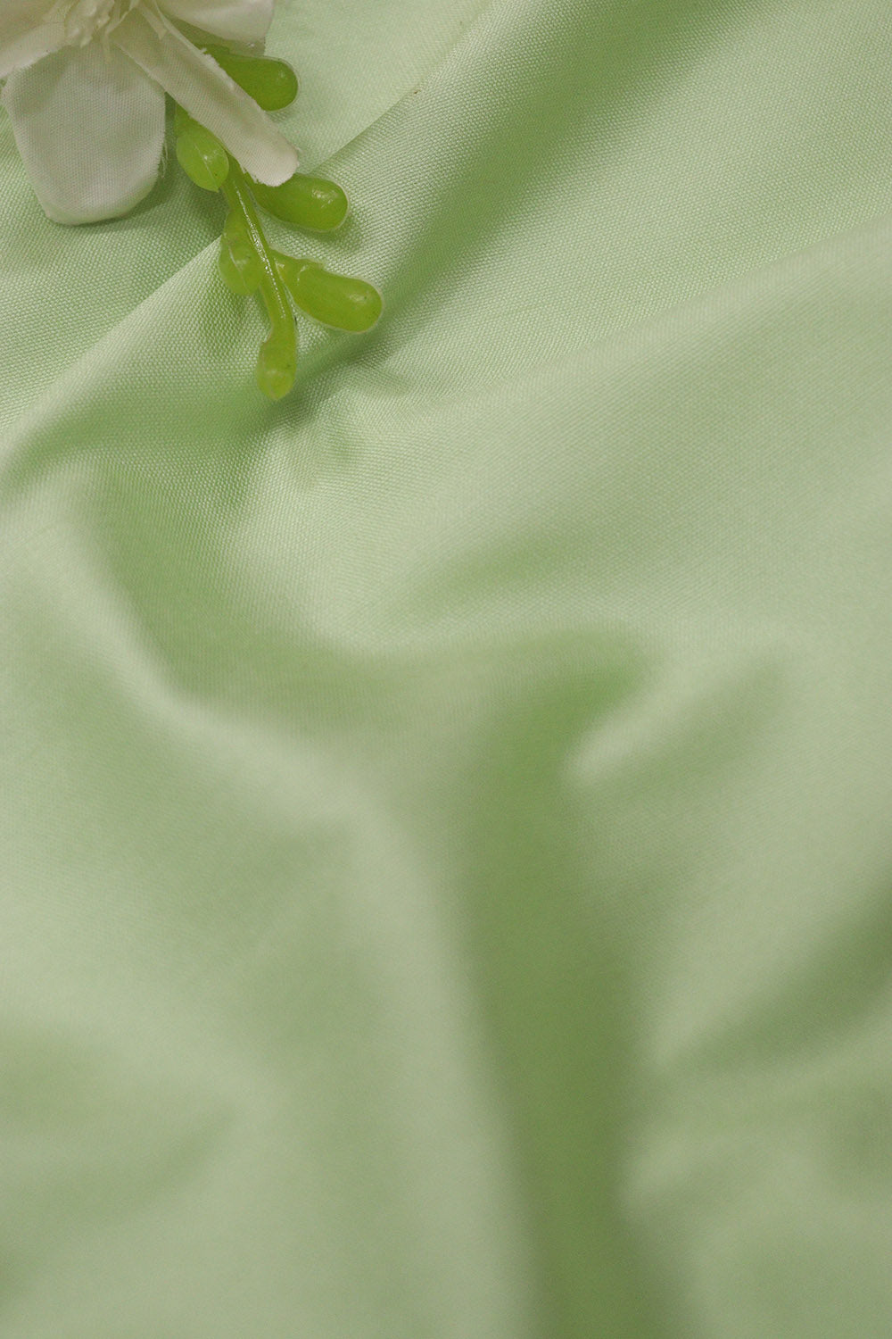 Pista Green Plain Silk Fabric ( 1 Mtr ) - Luxurion World