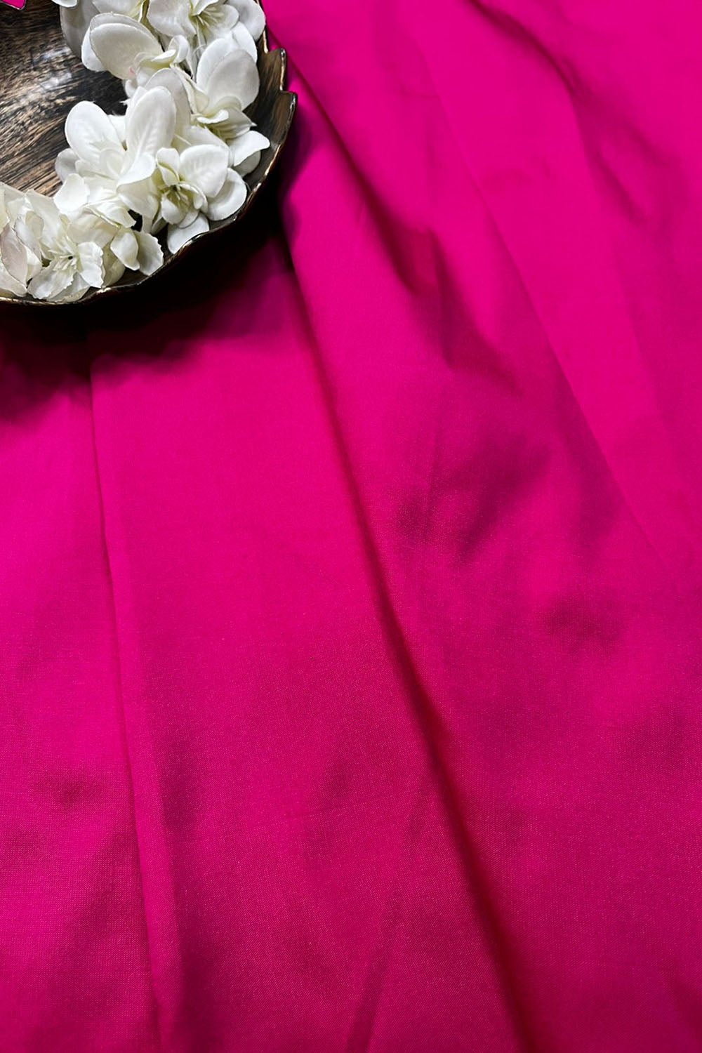 Pink Plain Silk Fabric ( 1 Mtr ) - Luxurion World