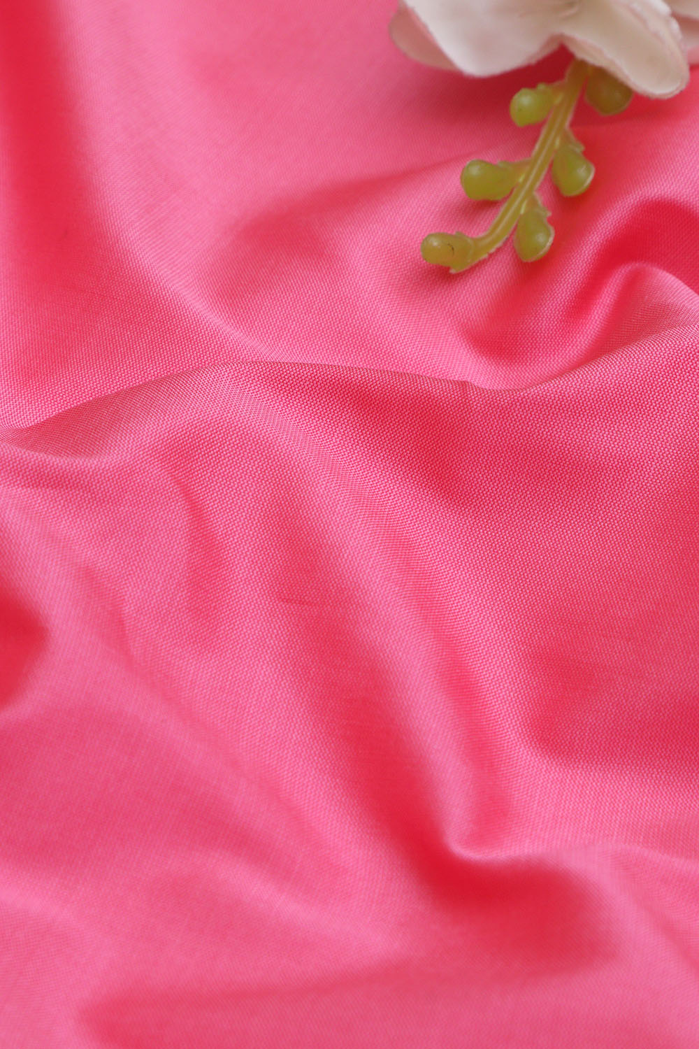 Pink Plain Silk Fabric ( 1 Mtr ) - Luxurion World