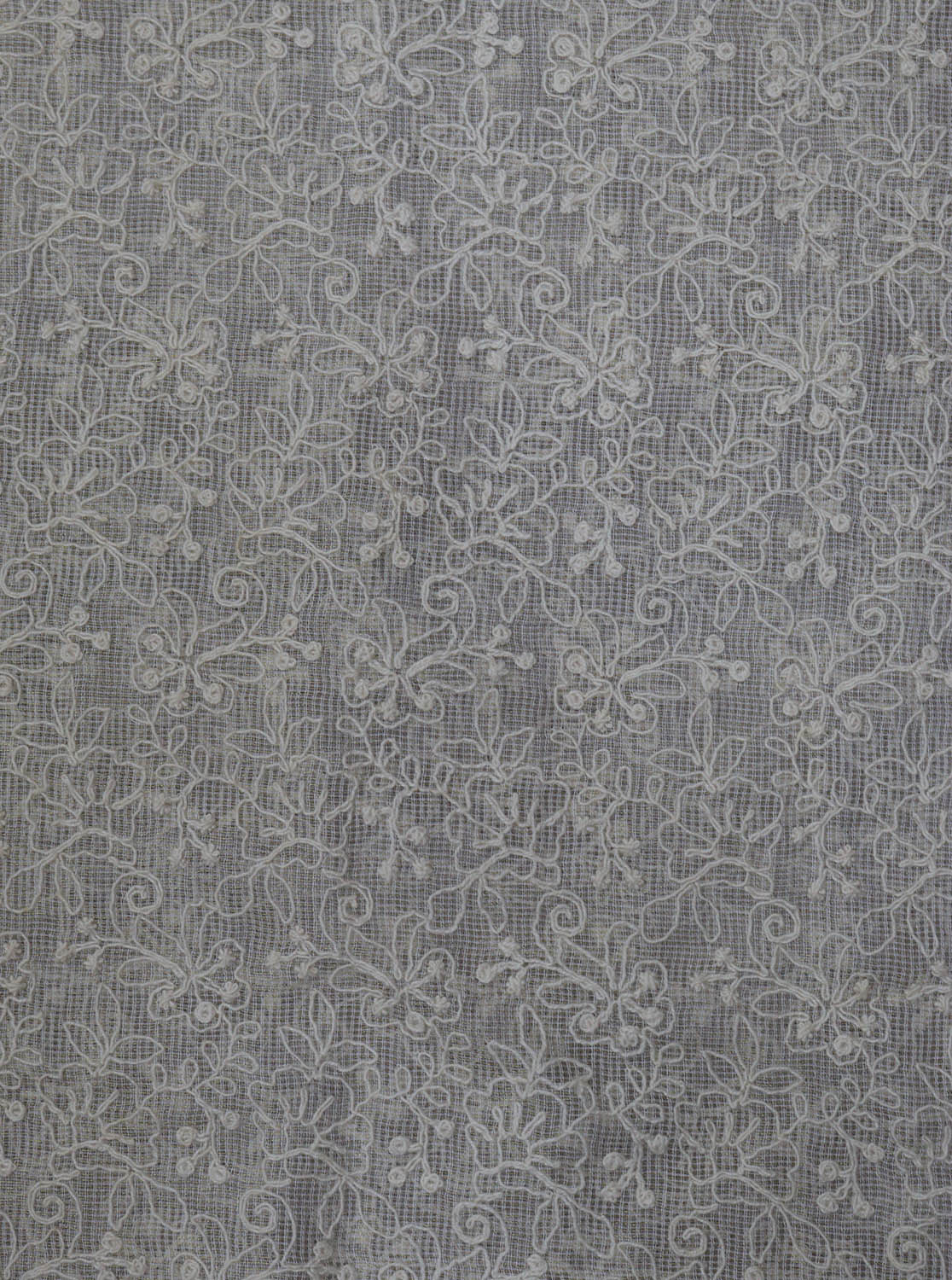 Get Stylish with Off White Trendy Kota Net Thread Work Fabric (0.75 Mtr) - Luxurion World