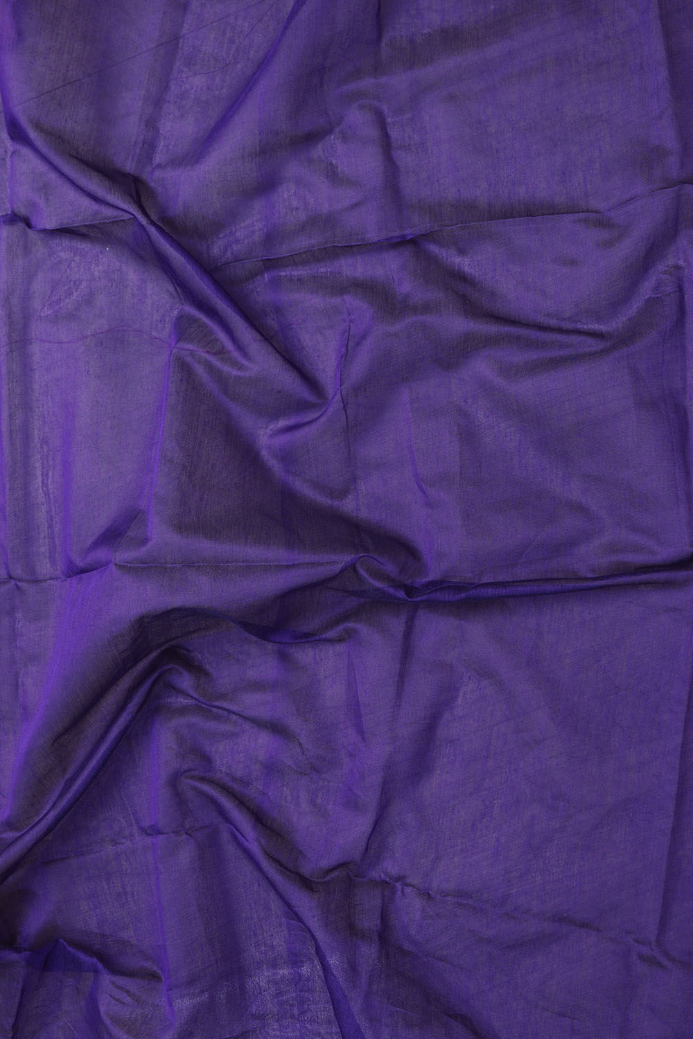 1 Min Ready To Wear - Purple Handloom Bengal Tussar Cotton Silver Zari Stripe Design Saree - Luxurion World