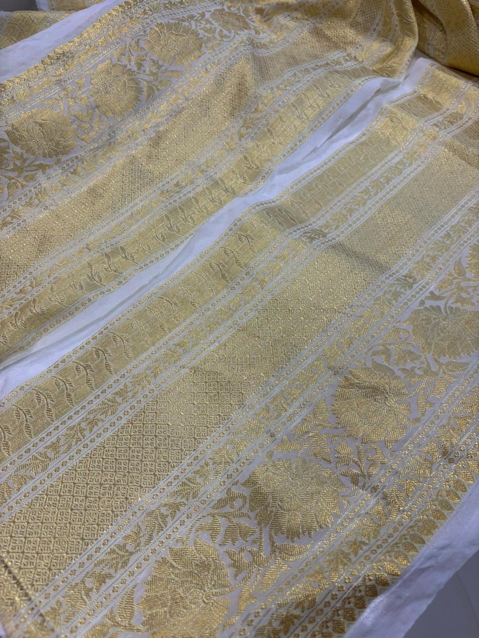 Dyeable Banarasi Silk Lace
