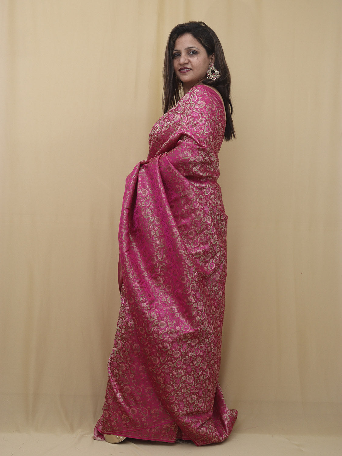 Exquisite Pink Banarasi Silk Tanchui Jamawar Brocade Saree - Perfect for Special Occasions - Luxurion World