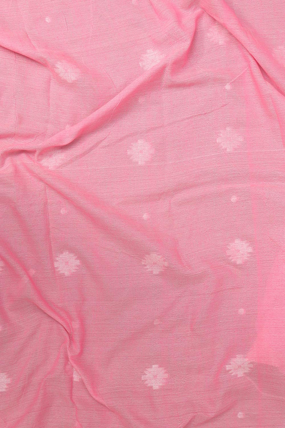 Beautiful Pink Bengal Cotton Saree - Luxurion World