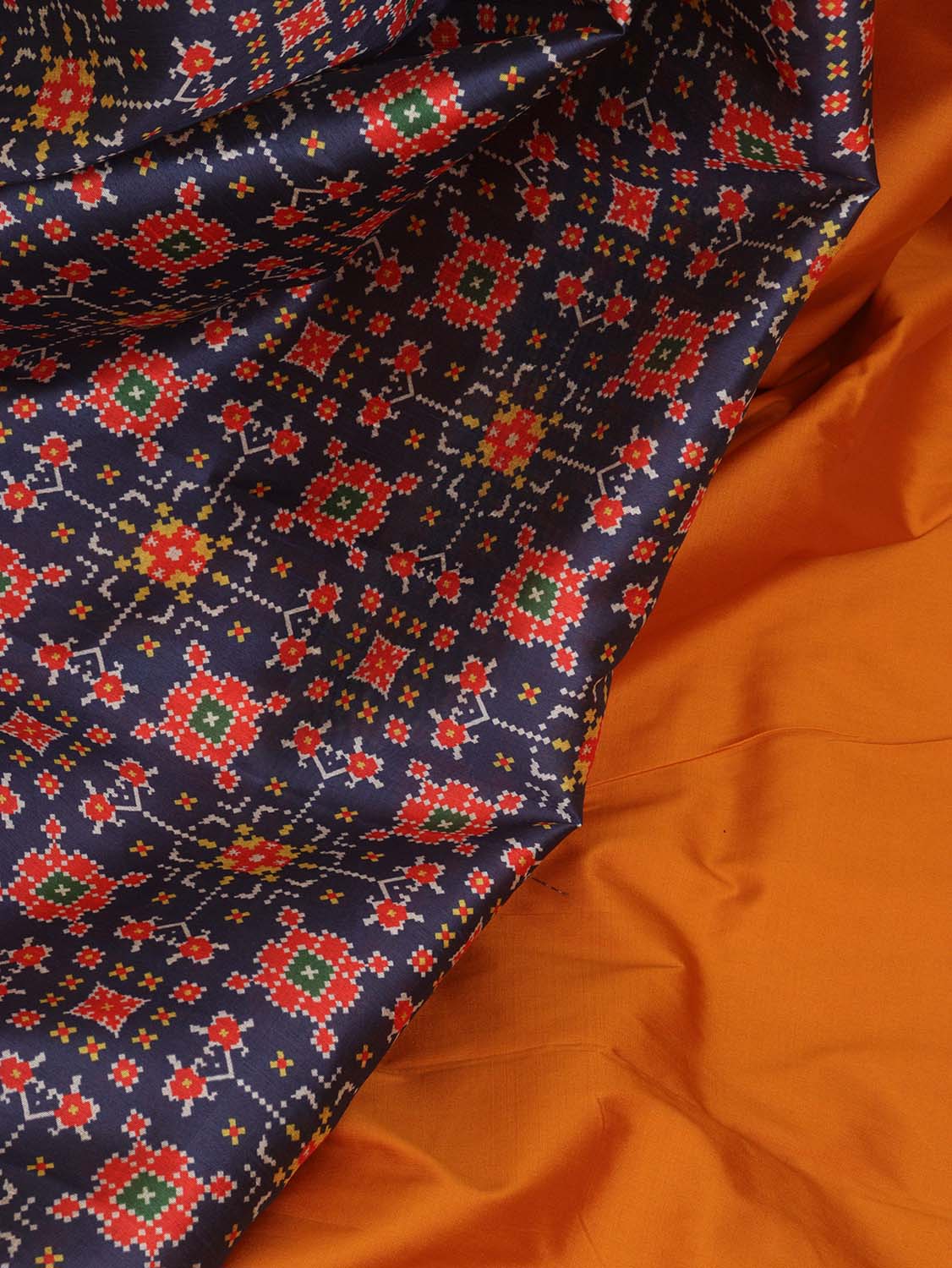 Yellow Plain Silk Suit With Digital Printed Patola Design Tussar Silk Dupatta - Luxurion World