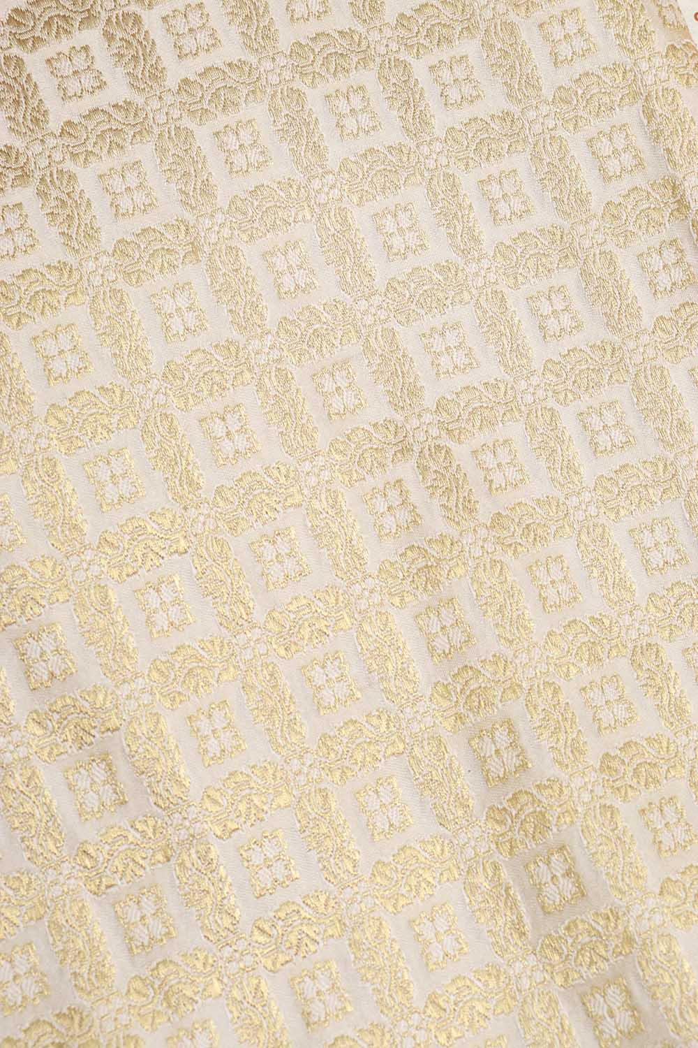 Dyeable Banarasi Silk Suit With Banarasi Pure Katan Silk Kadwa Dupatta - Luxurion World