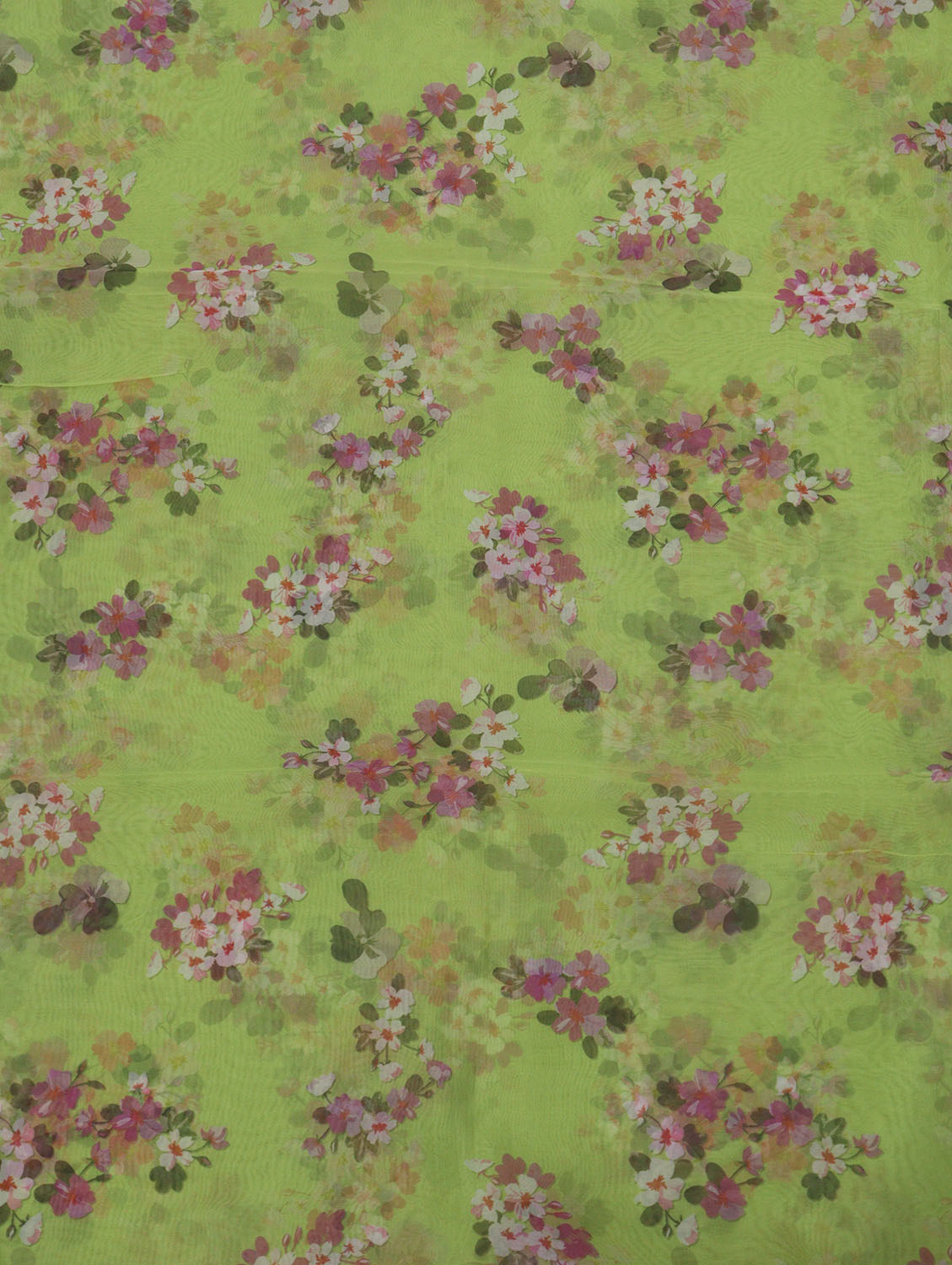 Green Organza Silk Suit with Maroon Dupatta & Digital Embroidery: A Stunning Ensemble for Elegant Occasions - Luxurion World