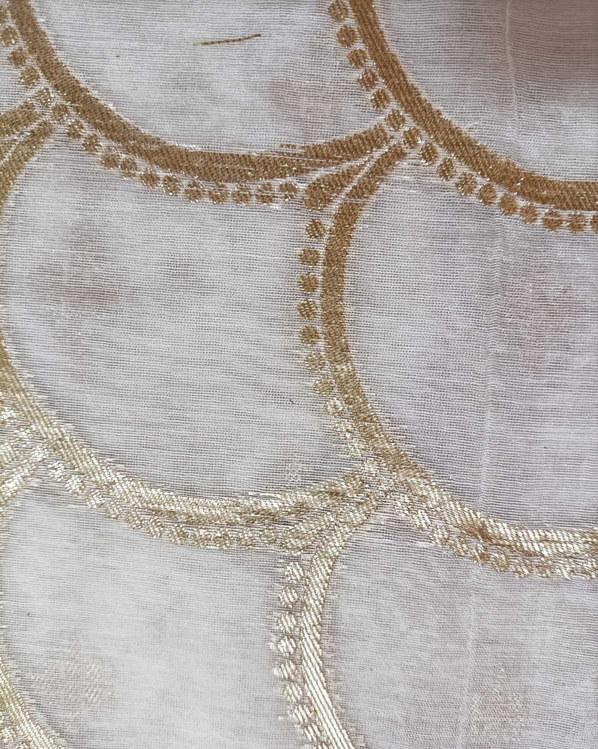 Dyeable Banarasi Chanderi Silk Fabric ( 1 Mtr ) - Luxurion World