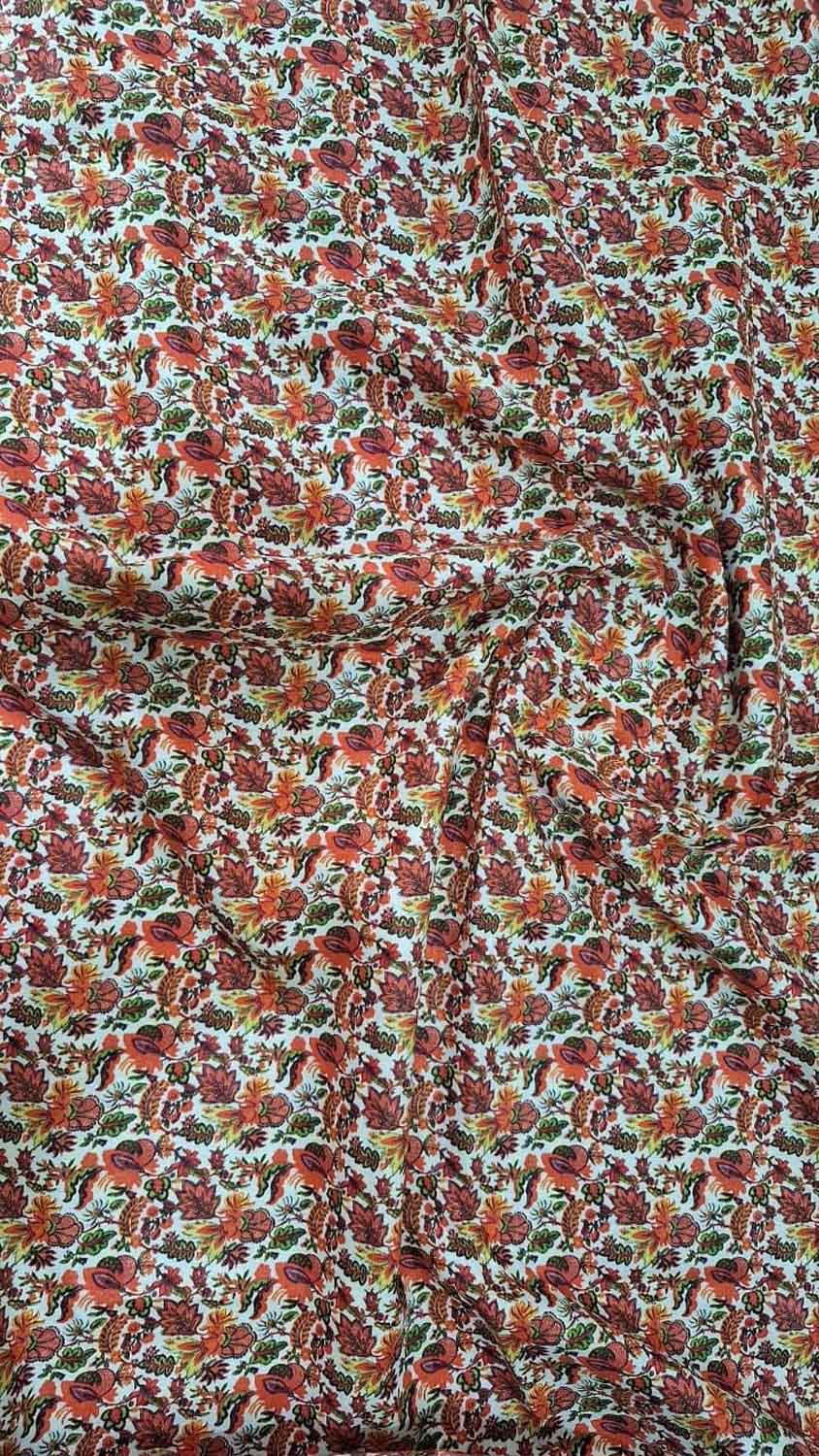 Vibrant Multicolor Digital Print on Pure Linen Fabric - Perfect for Summer Wear - Luxurion World