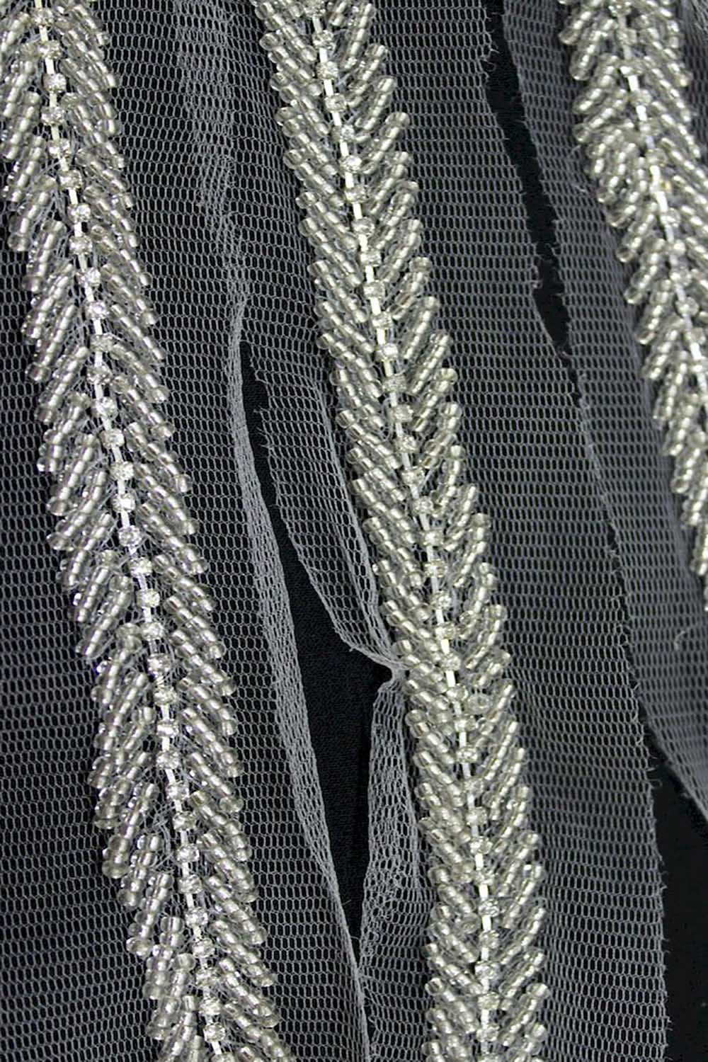 White Embellished Handwork Lace - Luxurion World