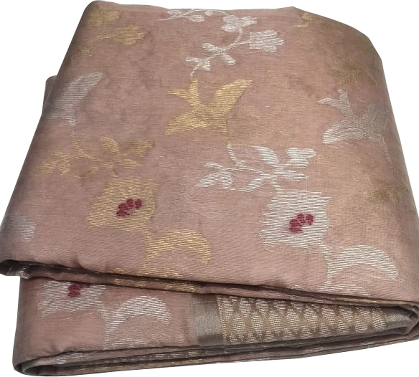 Pink Chanderi Handloom Pure Silk Saree - Luxurion World