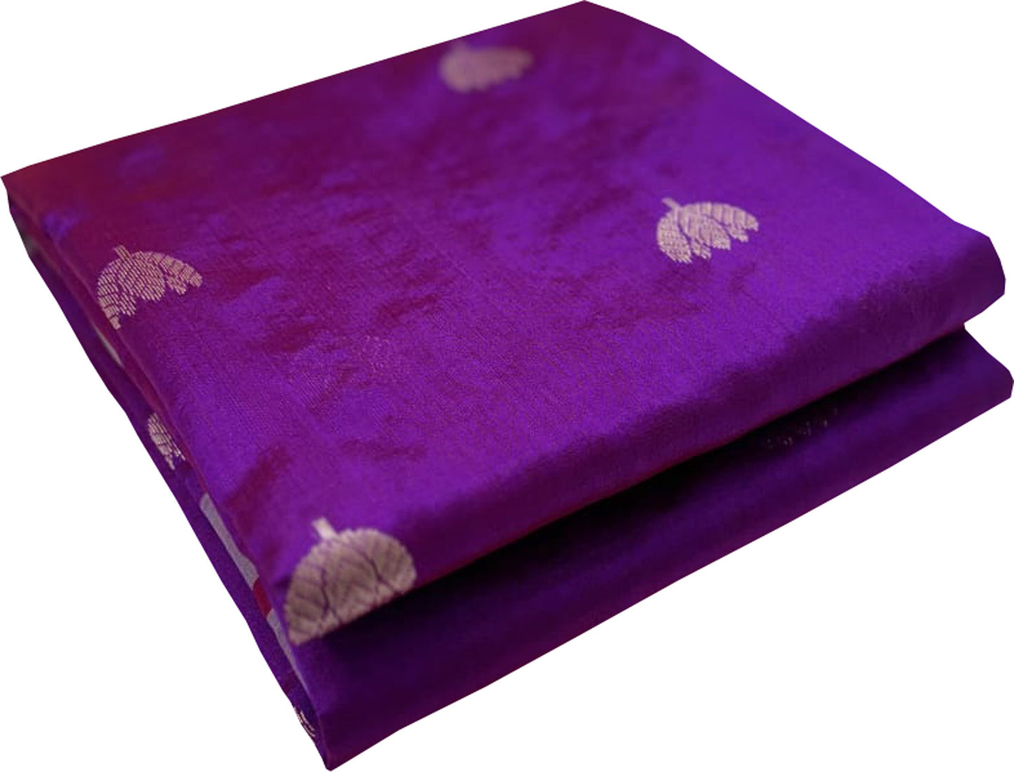 Purple Chanderi Handloom Pure Silk Saree - Luxurion World