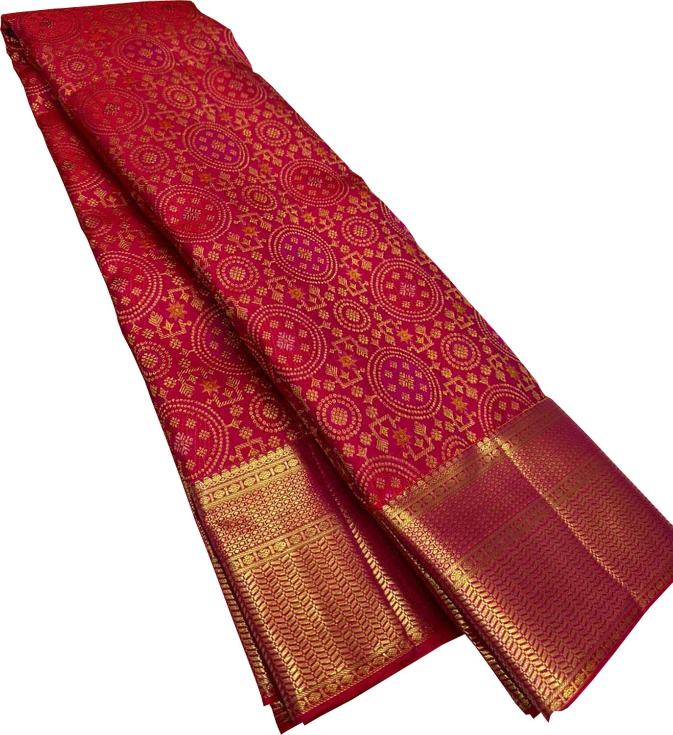 Pink Kanjeevaram Handloom Pure Silk Saree - Luxurion World