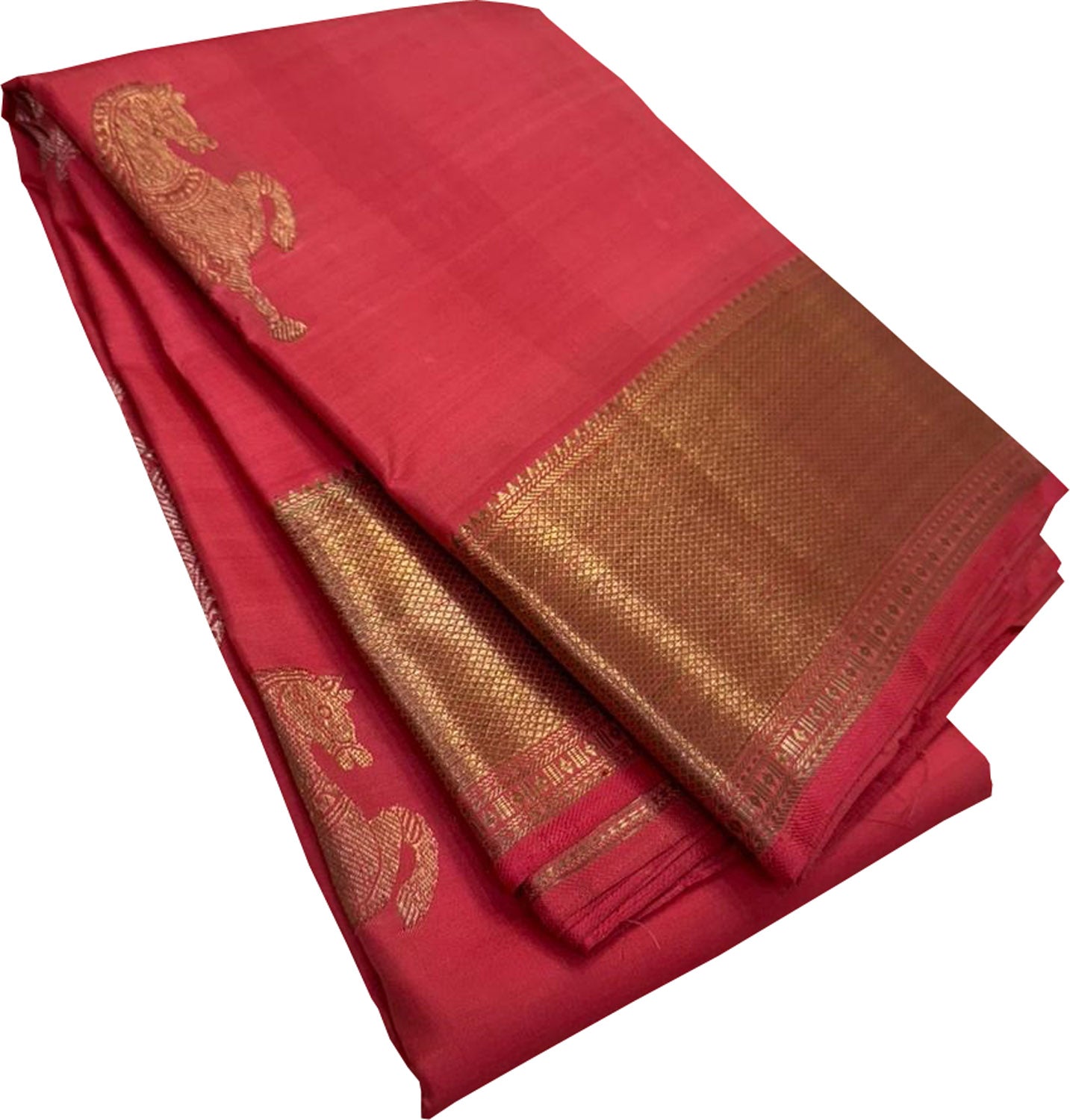 Pink Kanjeevaram Handloom Pure Silk Saree - Luxurion World