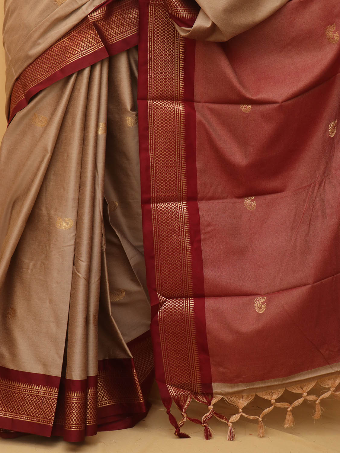 Pastel Paithani Cotton Silk Saree - Luxurion World