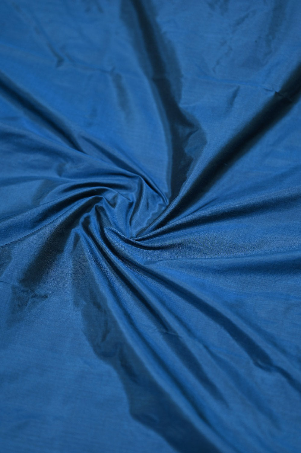 Pure Katan Silk Blue Banarasi Handloom Suit Set - Unstitched 3 Piece - Luxurion World