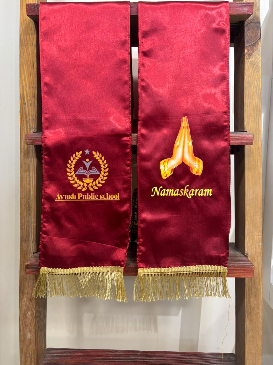 Ayush Public School Customised Stole ( MOQ -200 )