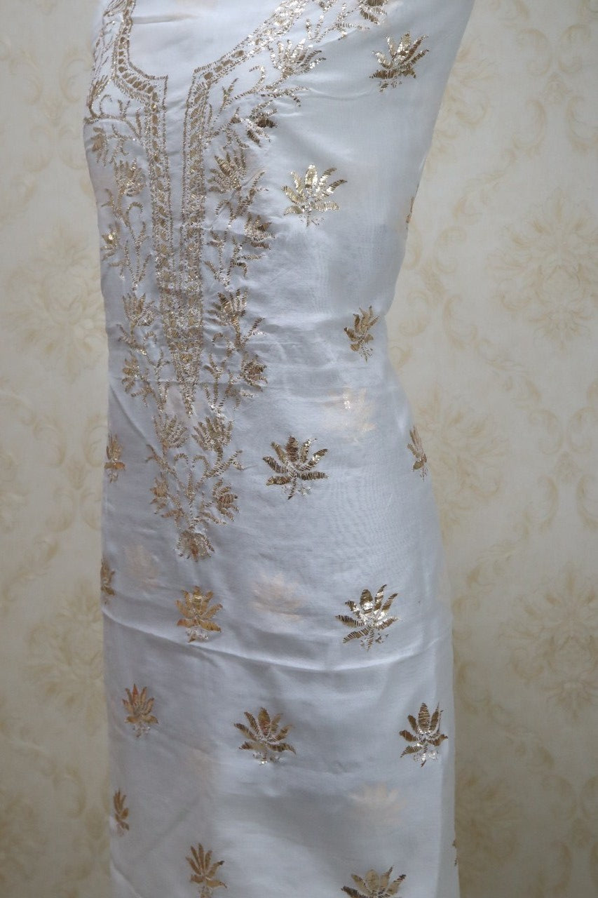 Dyeable Chanderi Silk Kurti - Luxurion World