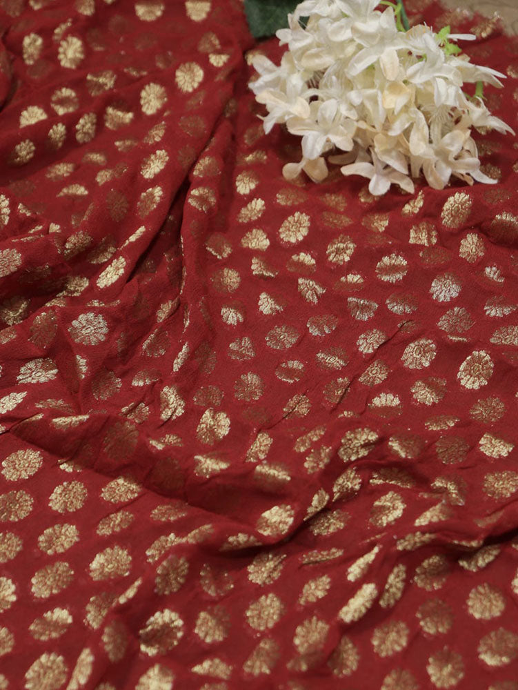 Stunning Yellow Gota Patti Georgette Saree for Elegant Occasions - Luxurion World