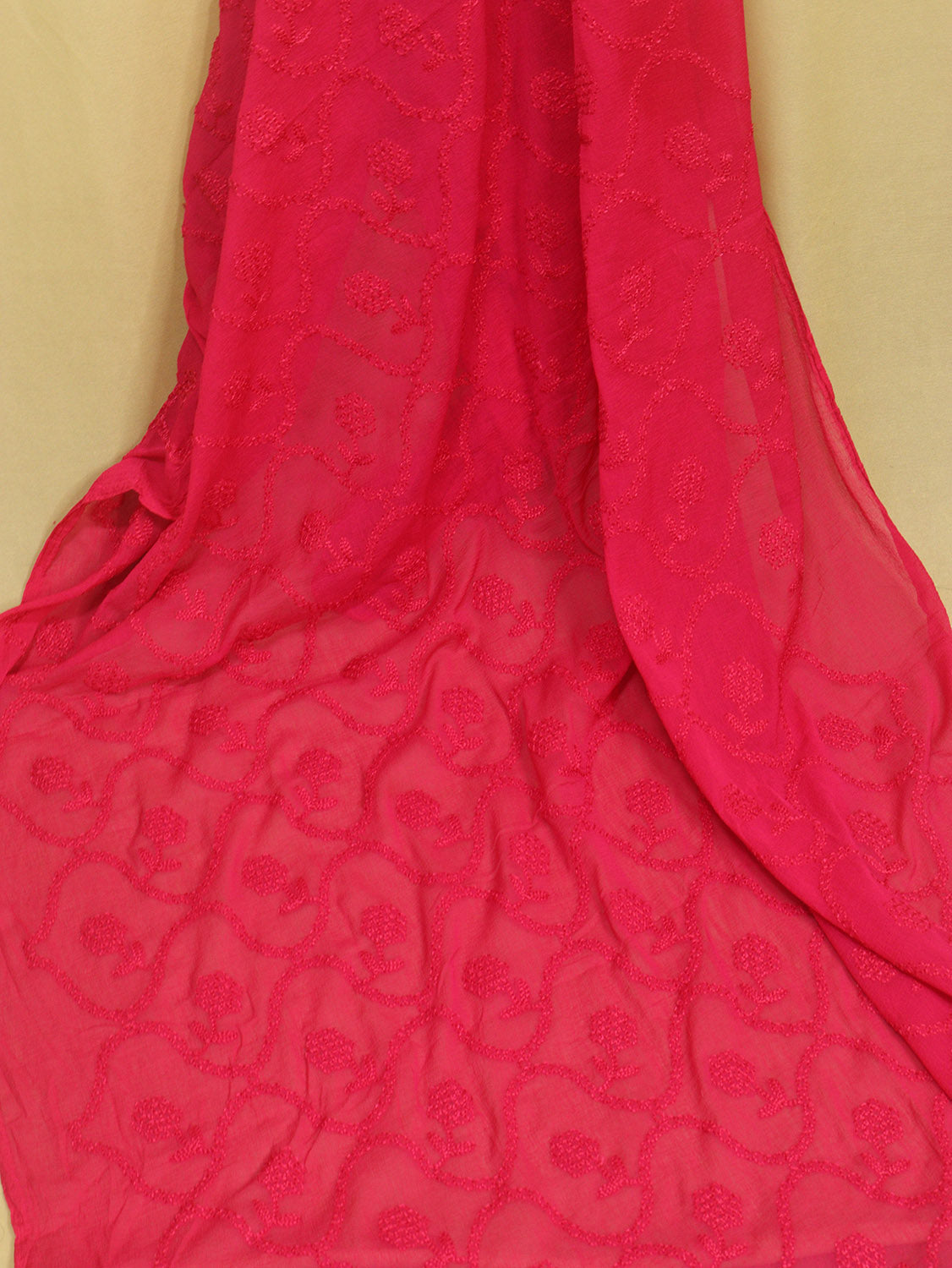 Get Trendy with Stylish Pink Georgette Dupatta and Embroidery - Luxurion World