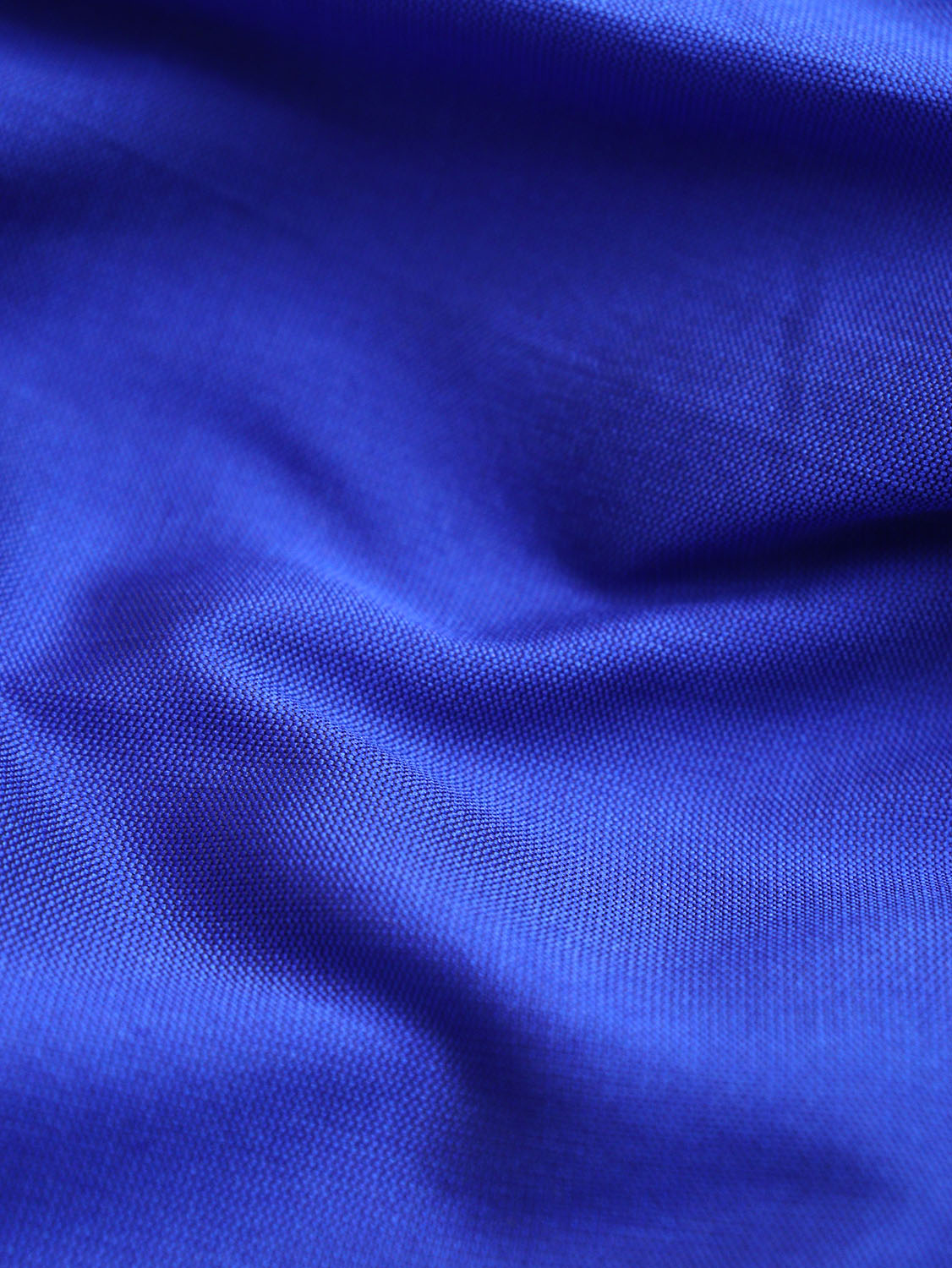 Blue Plain Silk Fabric ( 1 Mtr ) - Luxurion World