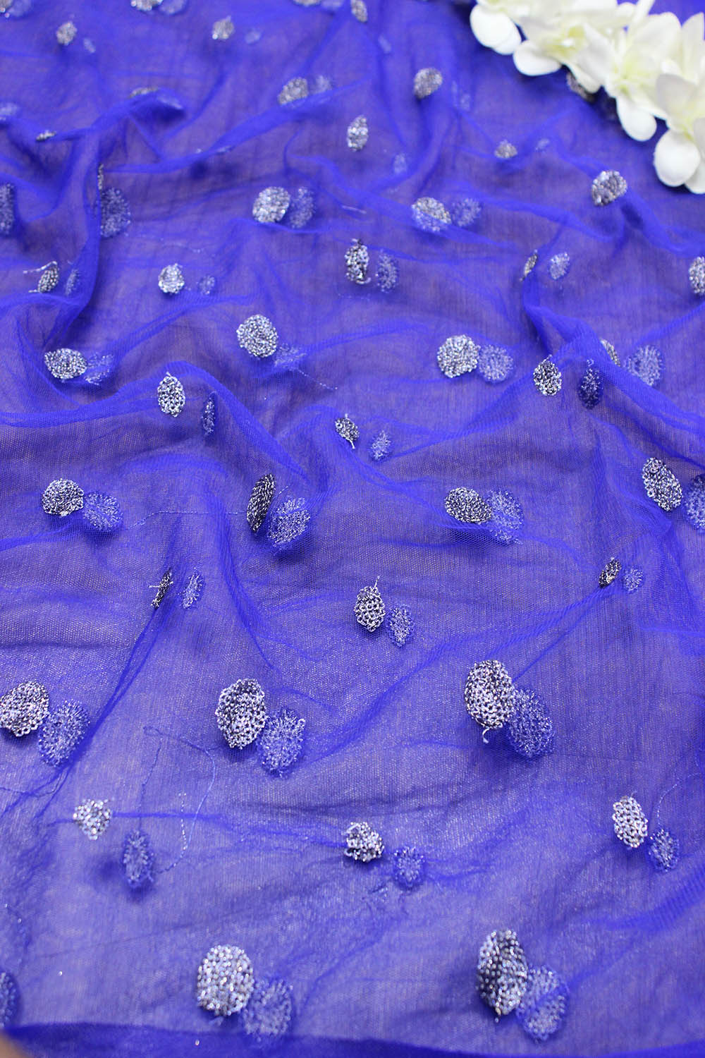 Blue Trendy Net Fabric ( 1 Mtr ) - Luxurion World