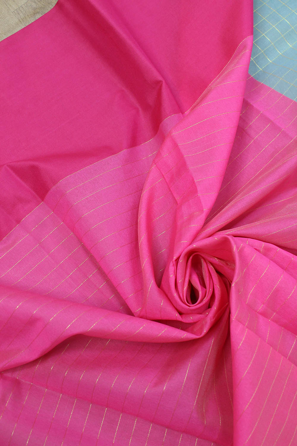 Stunning Blue Handloom Banarasi Kora Silk Saree - Perfect Ethnic Attire - Luxurion World