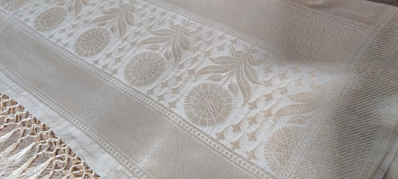 Pastel Handloom Banarasi Silk Dupatta - Luxurion World