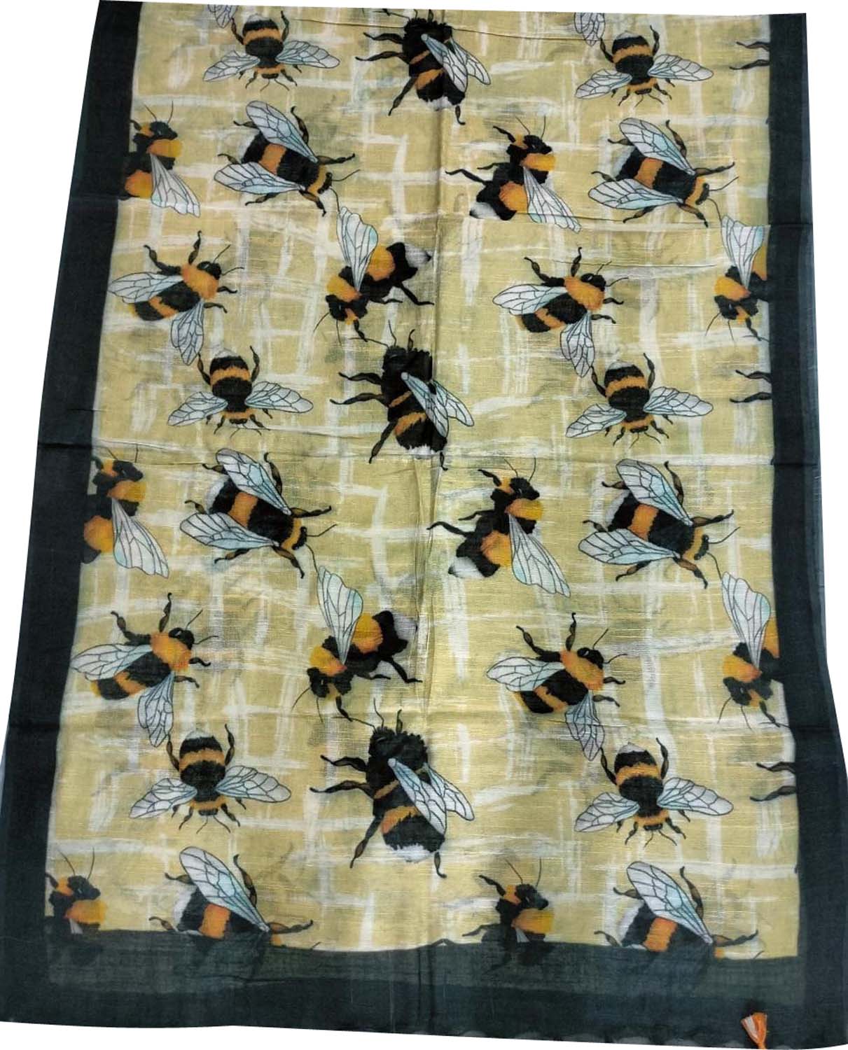 Shop Multicolor Digital Printed Pure Linen Dupatta Online - Best Quality - Luxurion World