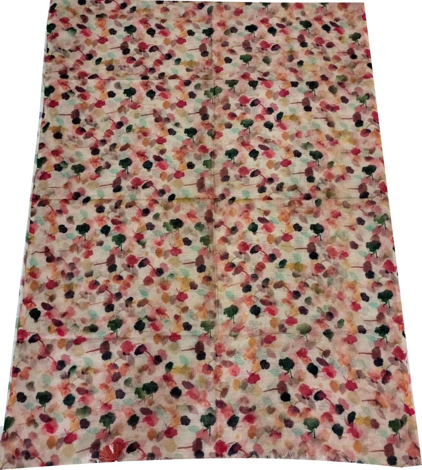 Shop Multicolor Digital Printed Pure Linen Dupatta Online - Latest Collection - Luxurion World