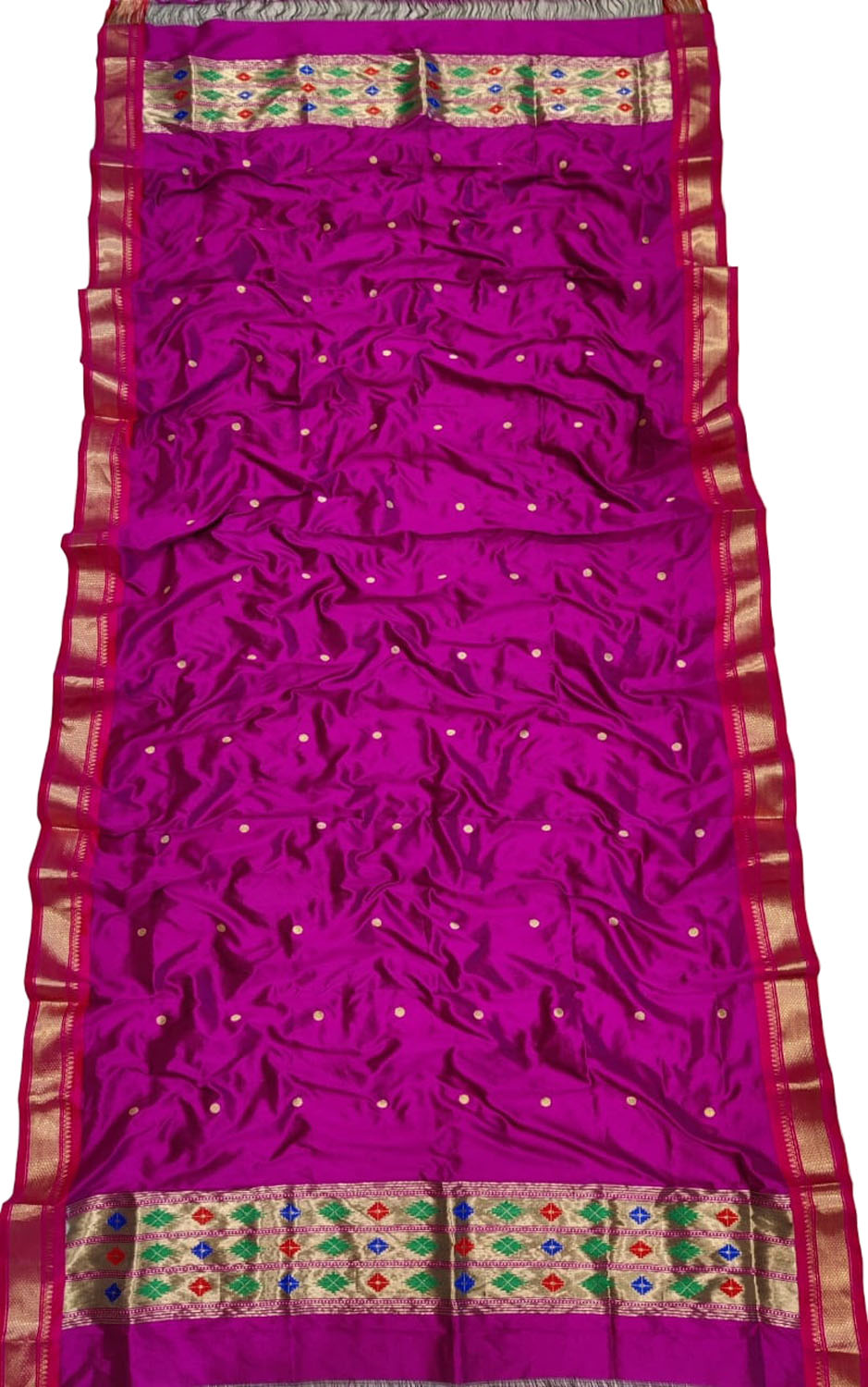 Pink Paithani Pure Silk Dupatta - Luxurion World