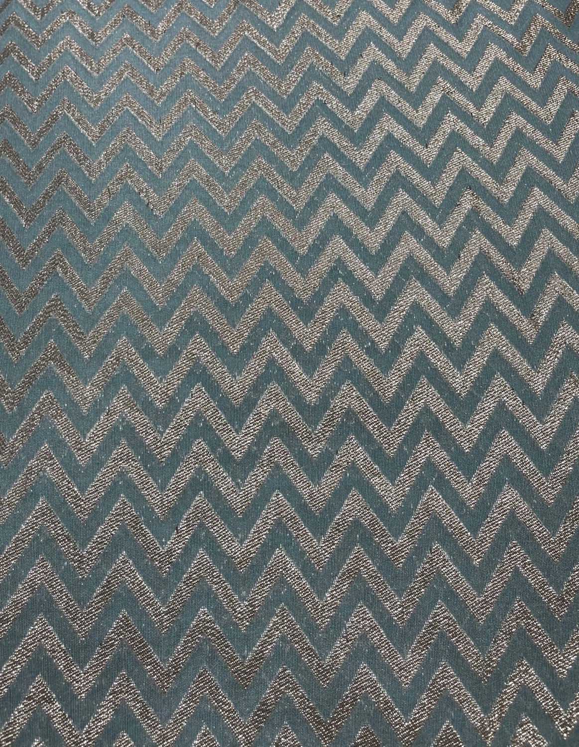 Blue Banarasi Silk Fabric ( 1 Mtr ) - Luxurion World