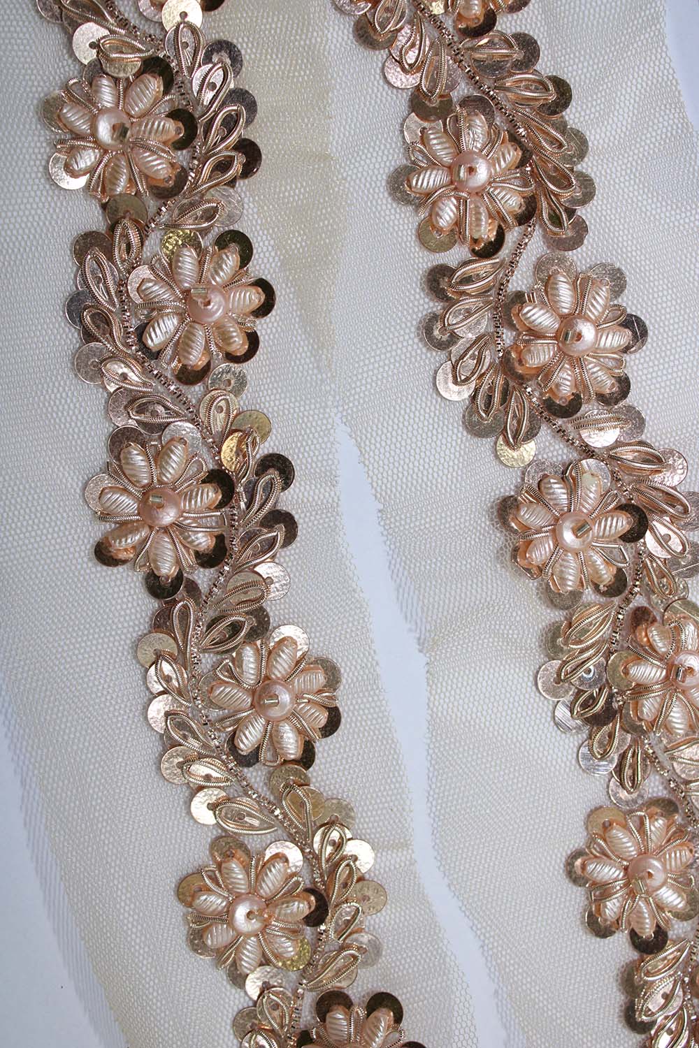 Golden Embellished Handwork Lace - Luxurion World