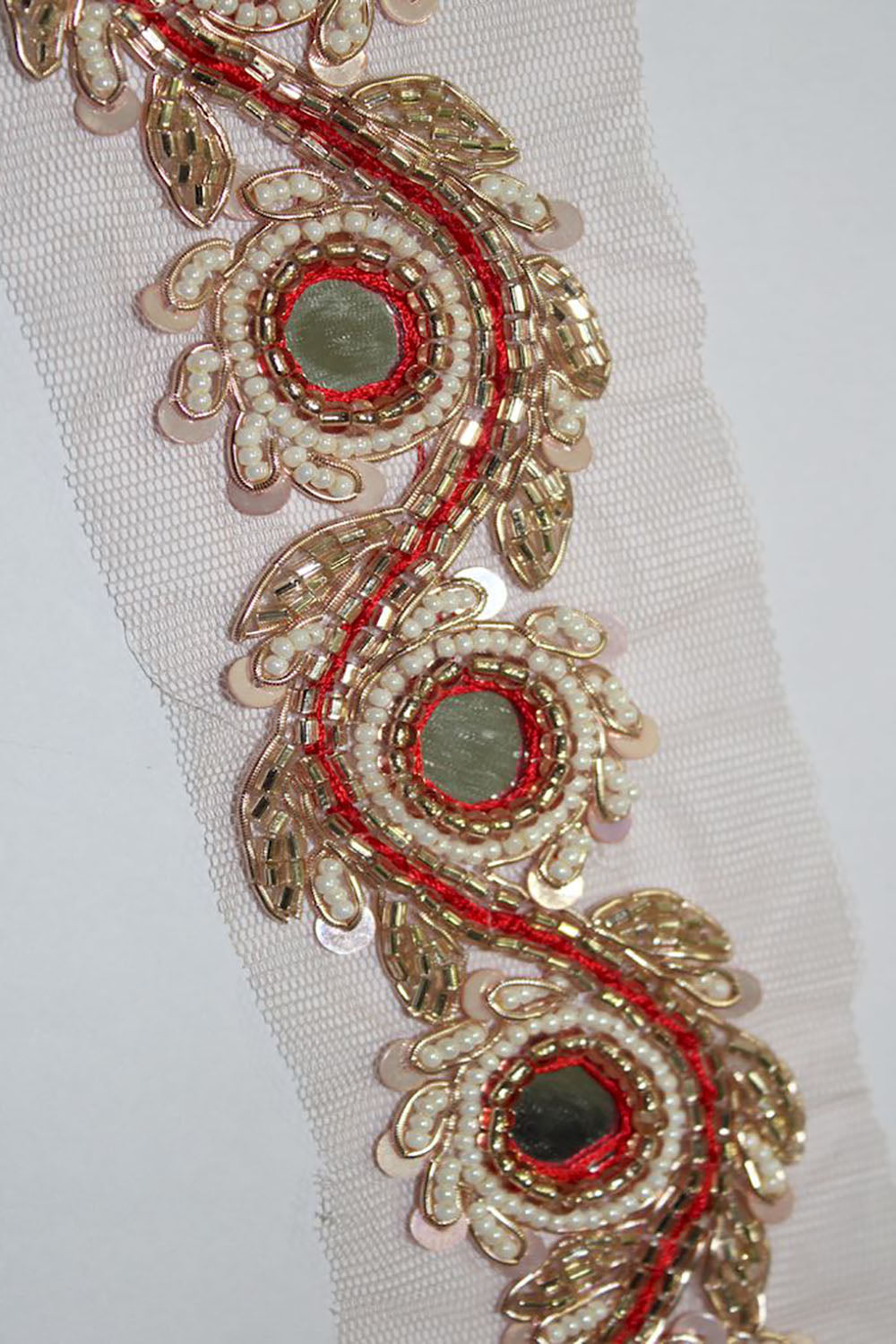 Golden Embellished Handwork Lace - Luxurion World