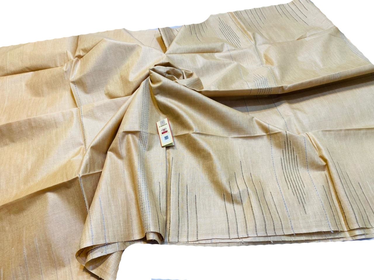 Pastel Handloom Bhagalpur Tussar Silk Saree - Luxurion World