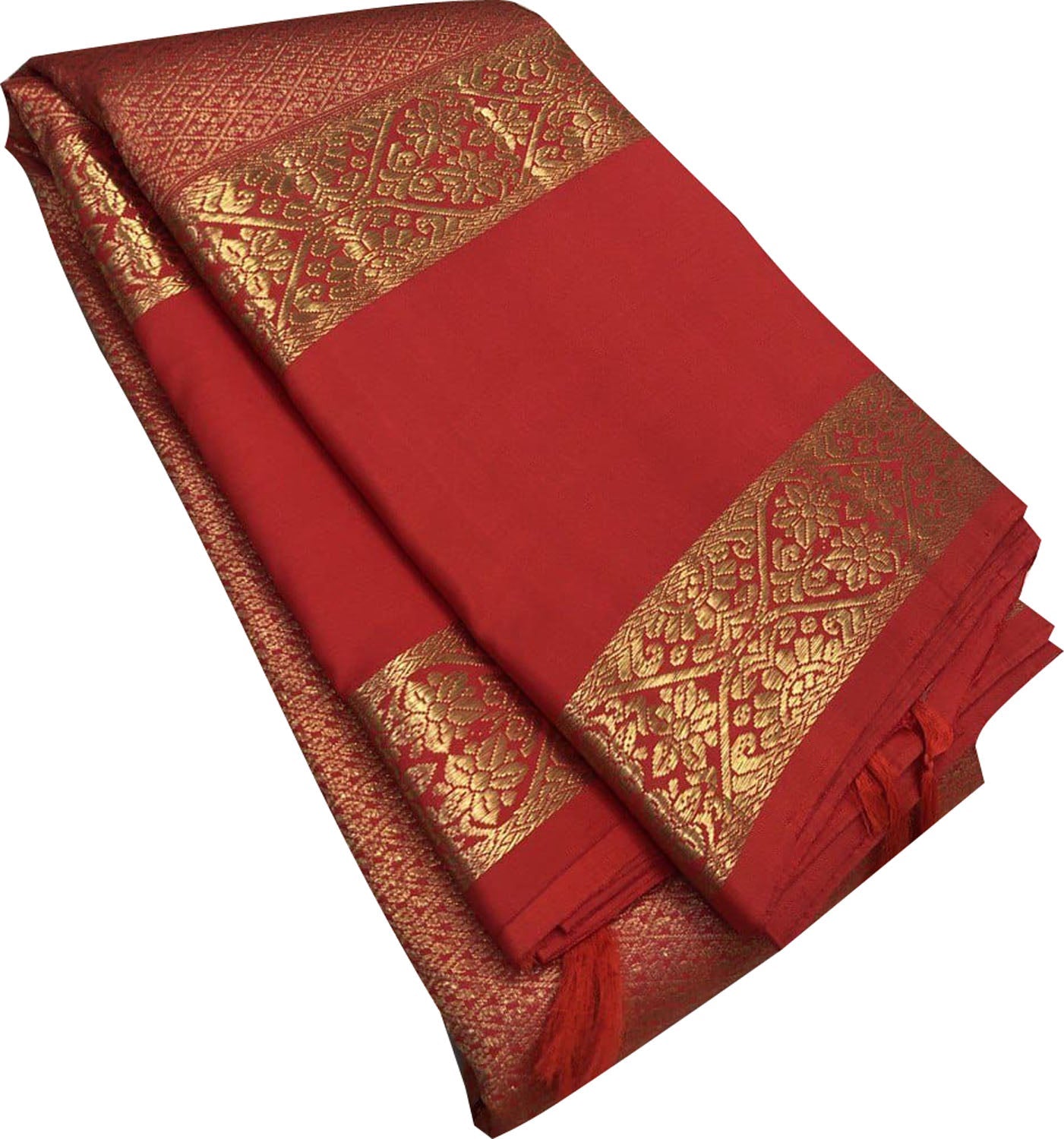 Red Kanjeevaram Handloom Silk Saree - Pure Elegance for Any Occasion - Luxurion World