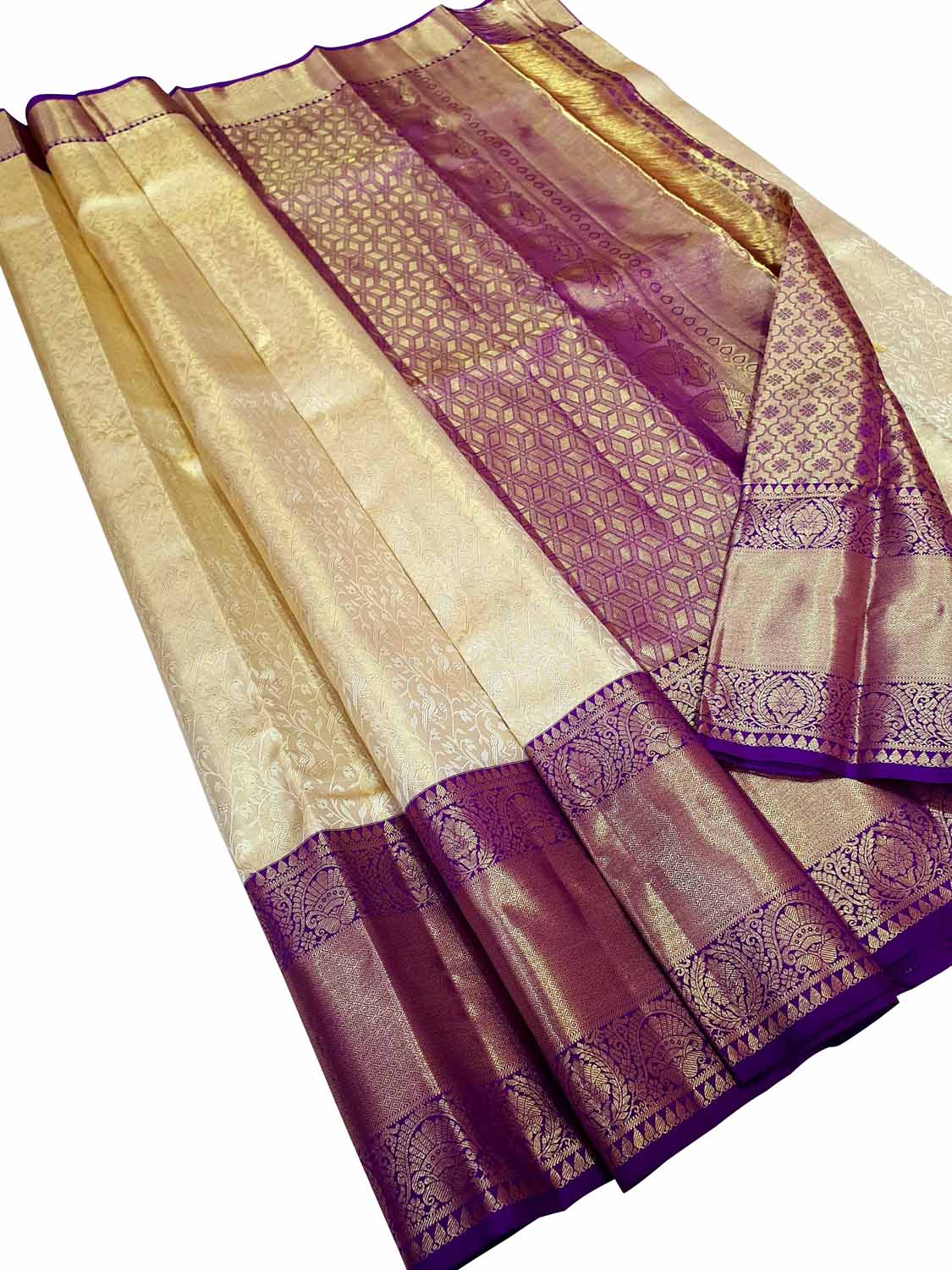 Pastel Kanjeevaram Handloom Pure Silk Saree - Luxurion World