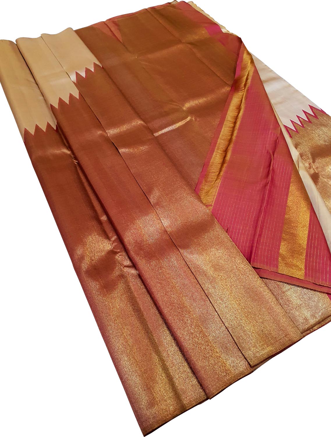 Pastel Kanjeevaram Handloom Pure Silk Saree - Luxurion World