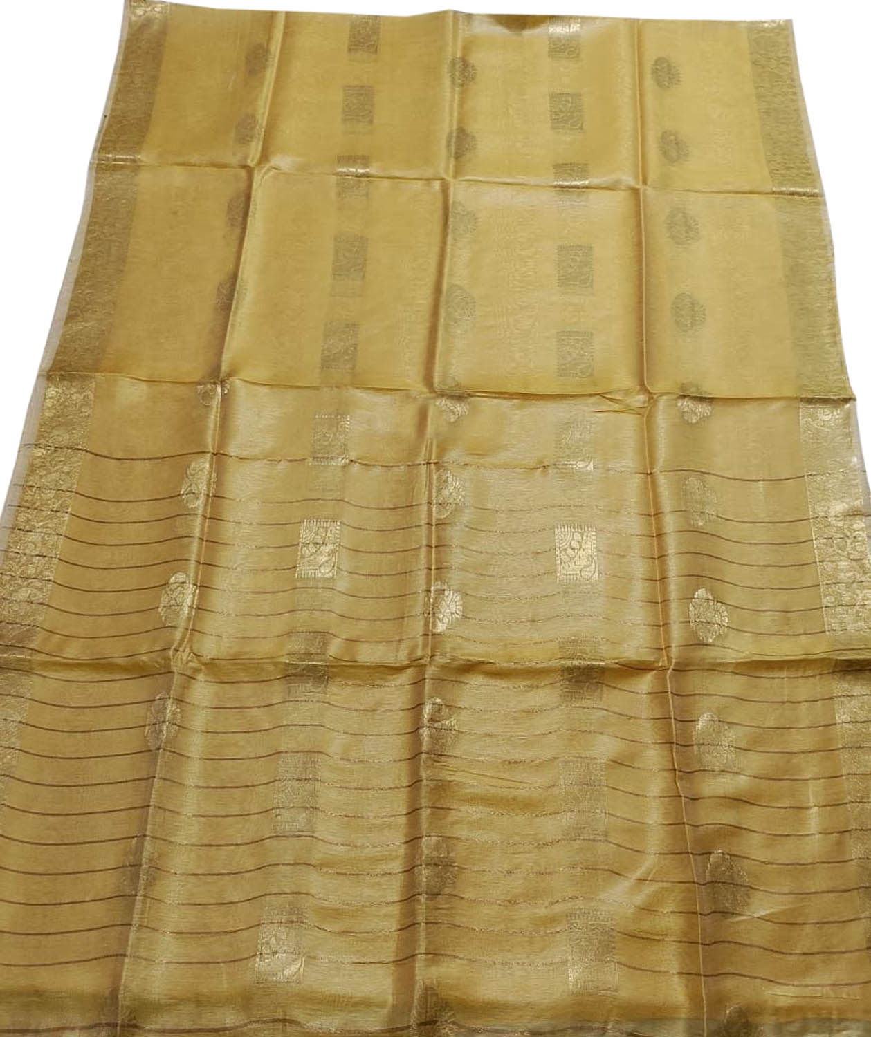 Radiant Yellow Pure Linen Silk Saree - Perfect for Any Occasion - Luxurion World