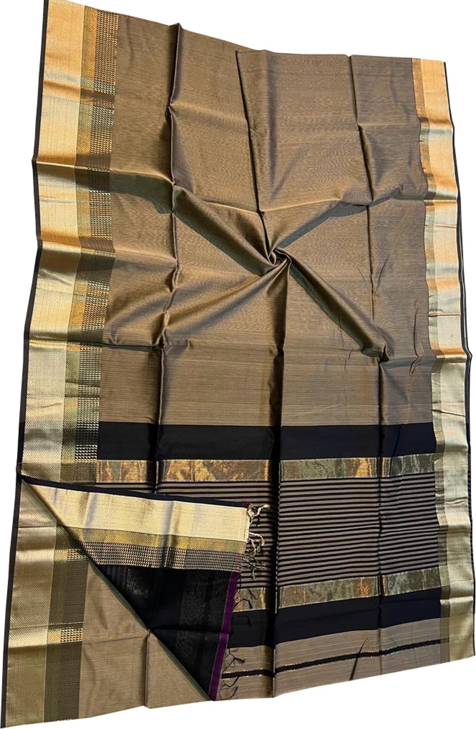Pastel Handloom Maheshwari Silk Cotton Saree - Luxurion World