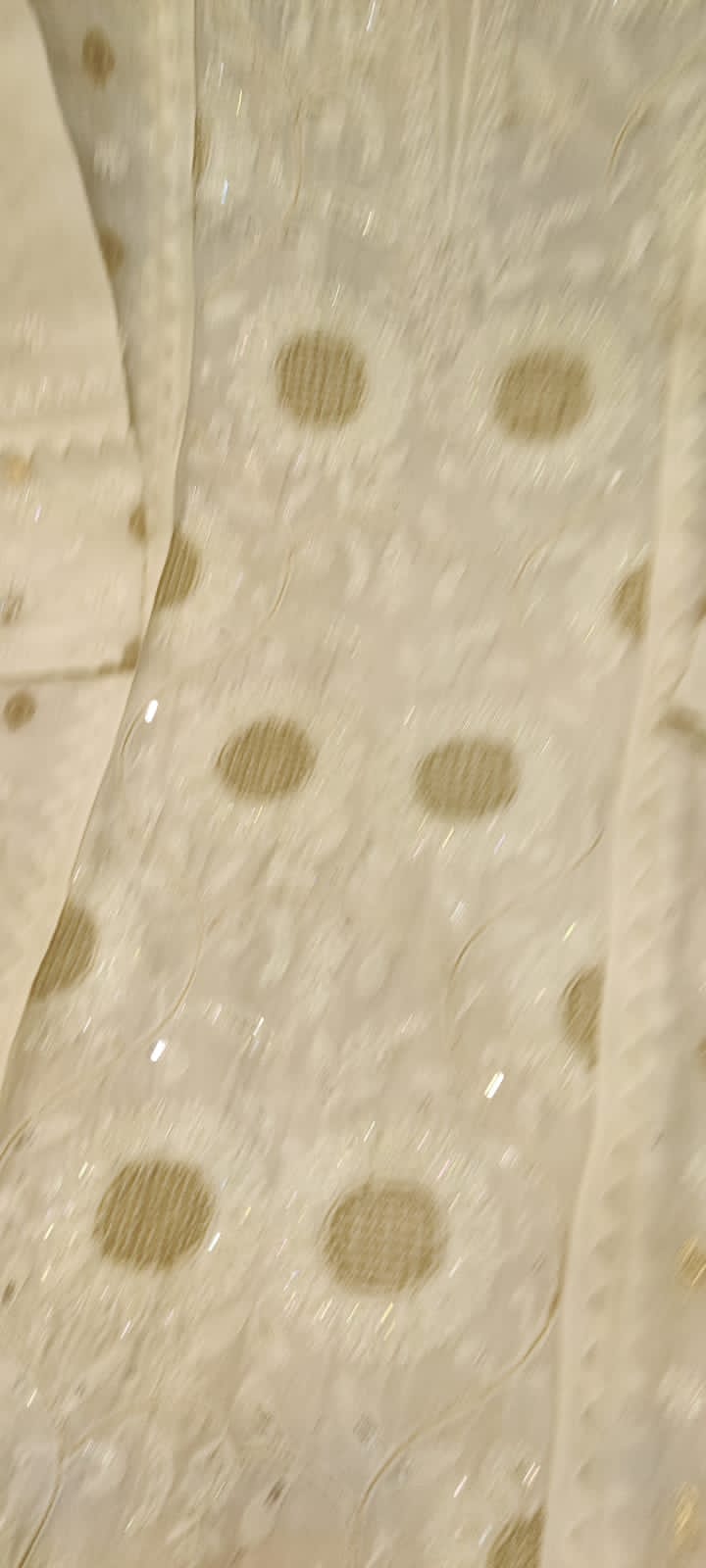 Dyeable Hand Embroidered Chikankari Chanderi Silk Two Piece Unstitched Suit Set - Luxurion World