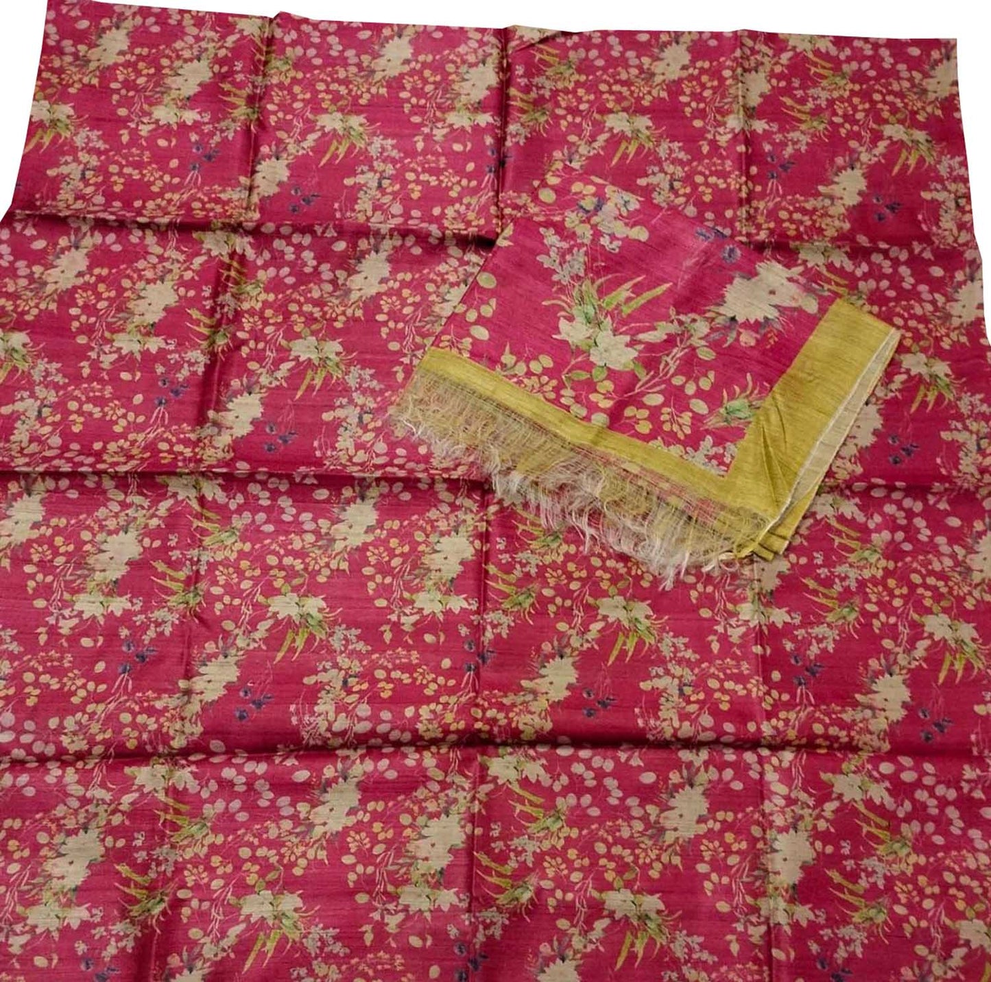 Digital Print Pink Tussar Moonga Suit - 3 Piece Set for Stylish Women - Luxurion World