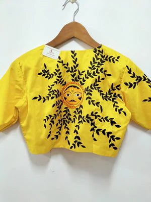 Black Trendy Georgette Shimmer Saree With Hand Painted Blouse - Luxurion World