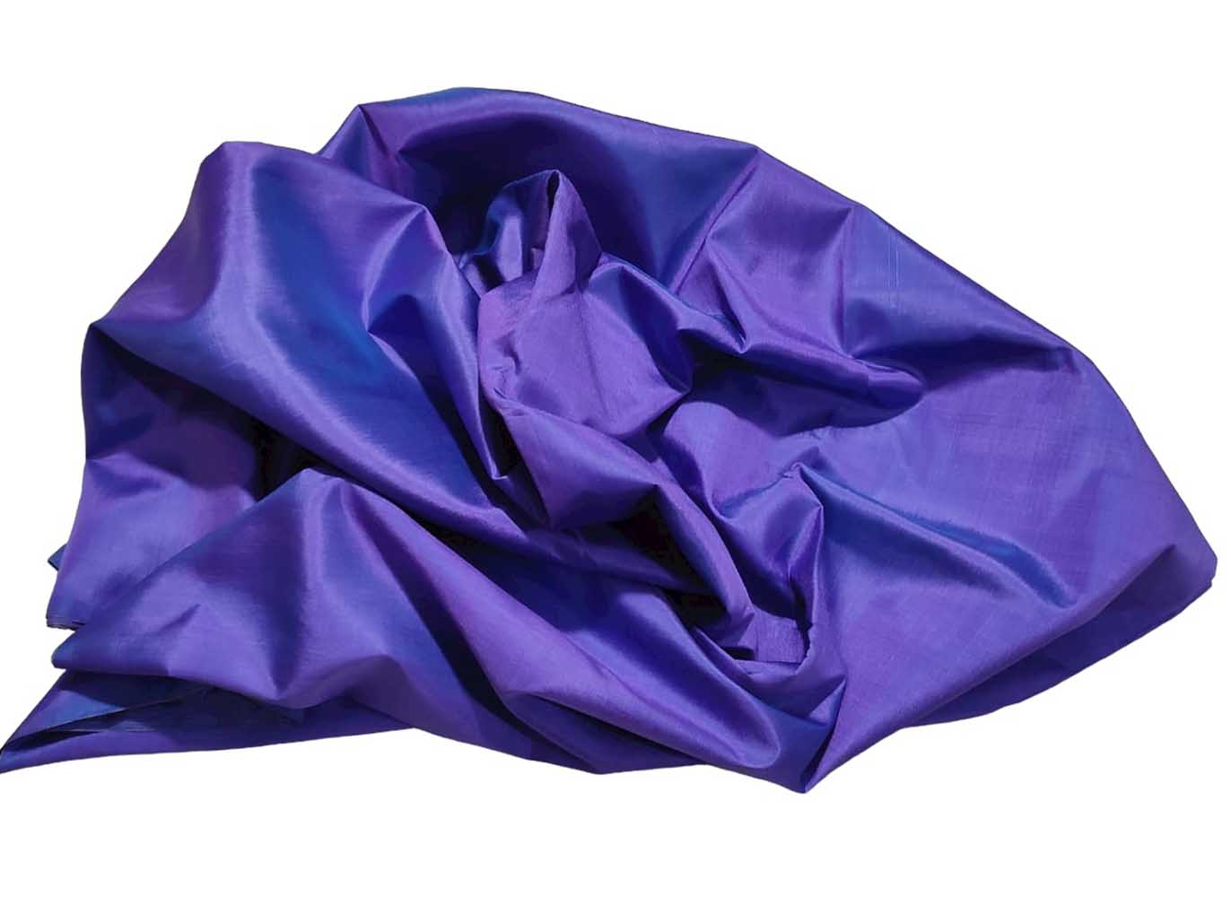 Blue Plain Pure Silk Fabric ( 1 Mtr ) - Luxurion World